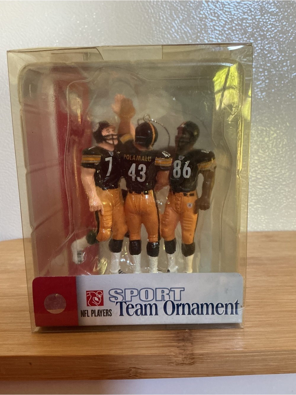 Ben Roethlisberger, Troy Polamalu, and Hines Ward Christmas Ornament